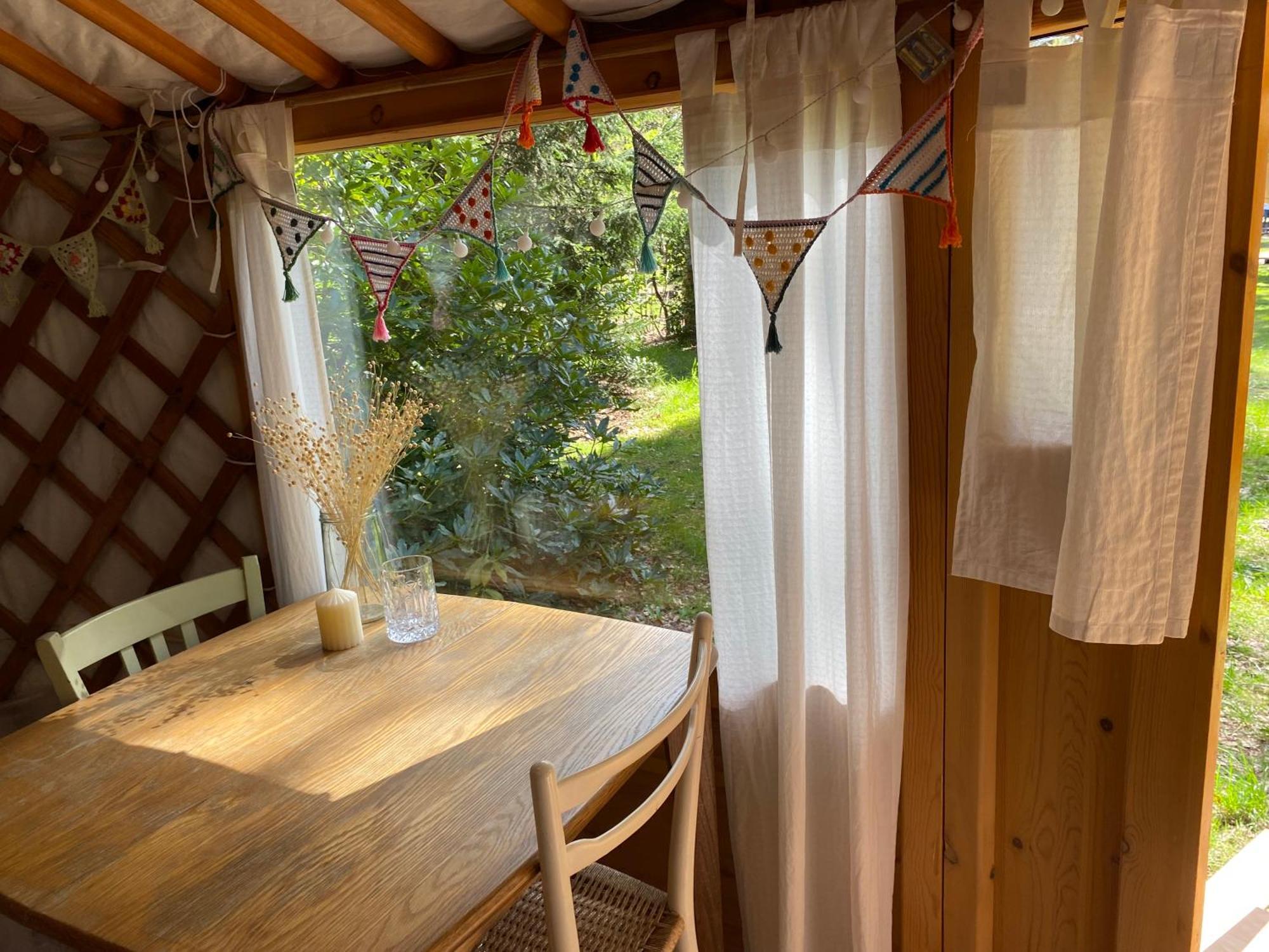 Ons Yurt Huisje In Het Bos Hollandsche Rading エクステリア 写真