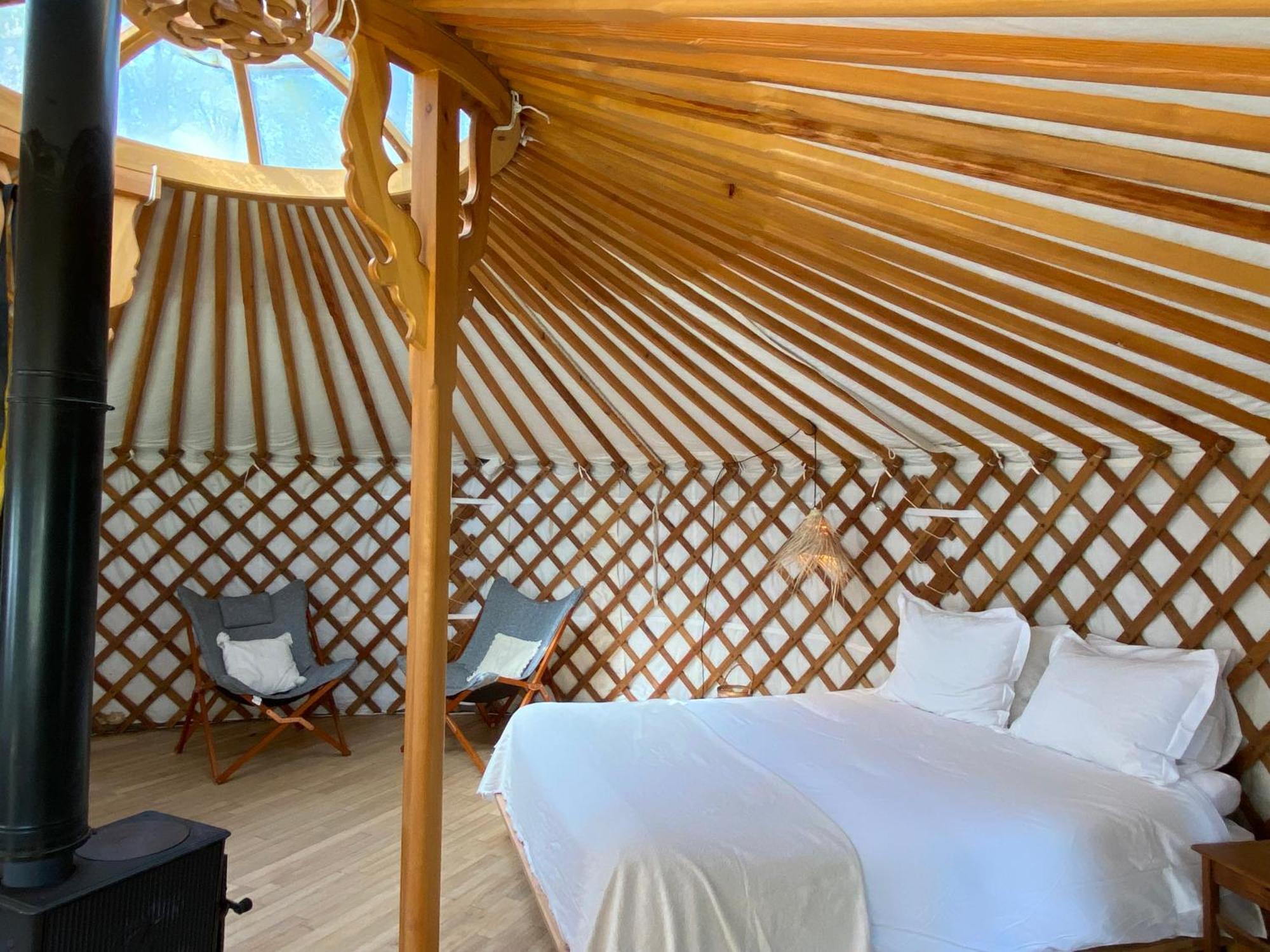 Ons Yurt Huisje In Het Bos Hollandsche Rading エクステリア 写真
