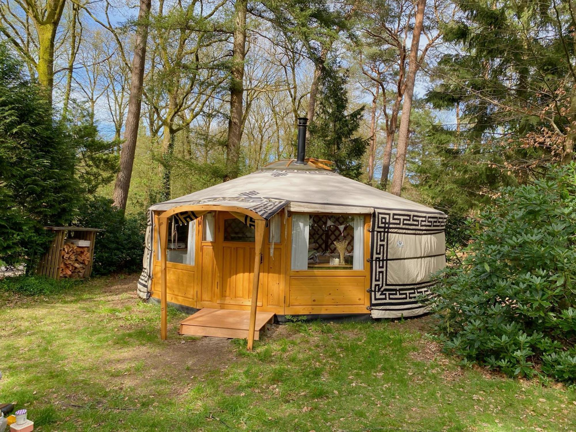 Ons Yurt Huisje In Het Bos Hollandsche Rading エクステリア 写真